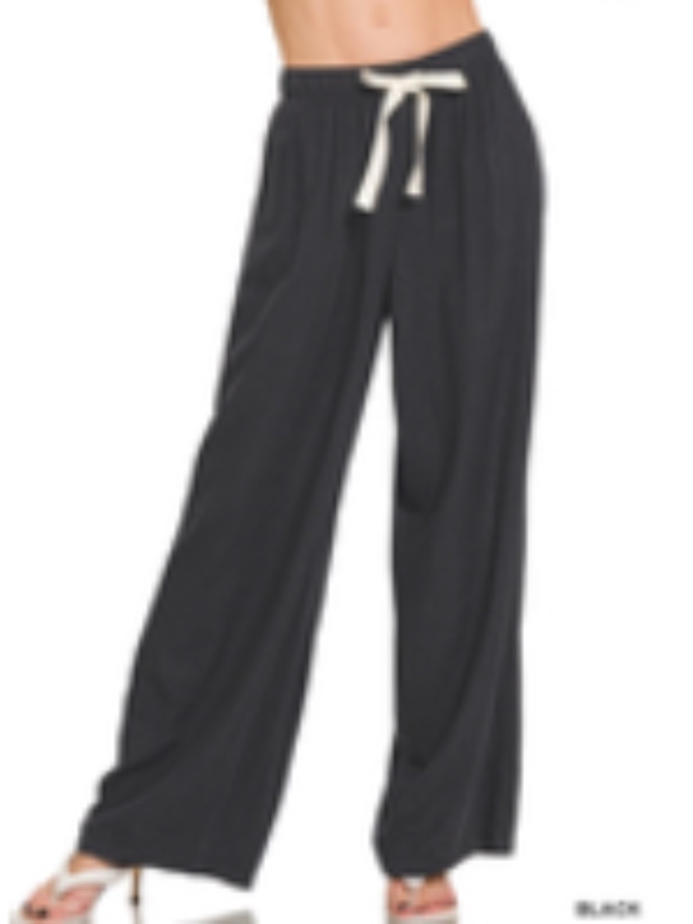 #1196 Zenana Linen Drawstring Pants